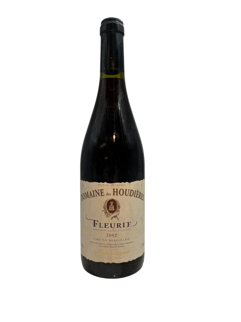 Fleurie rött vin från Domaine des Houdières 2002 flaska