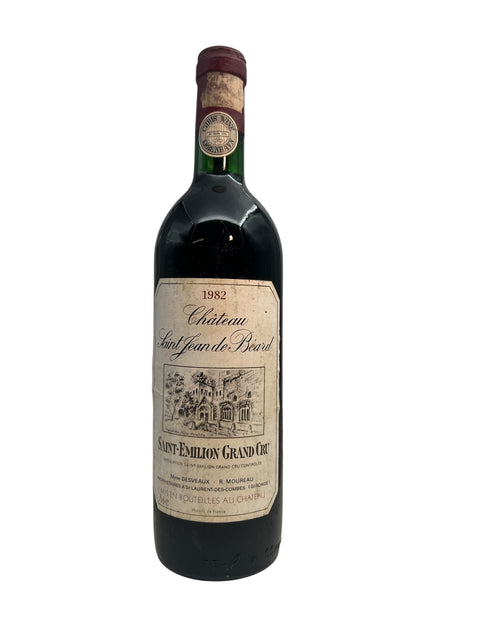 Flaska Château Saint-Jean-de-Béard rött vin från 1982