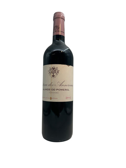 Flaska Château des Annereaux 2012 rött vin