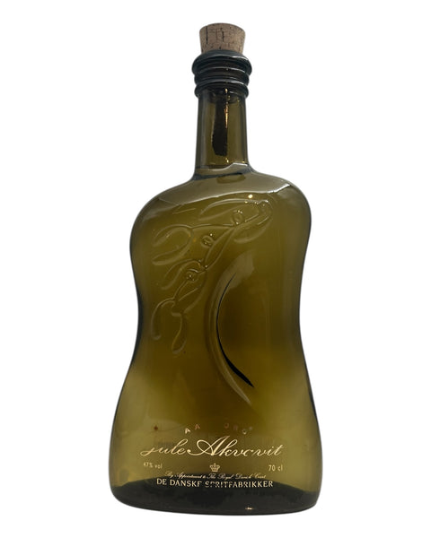 Flaska Jule Akvavit från De Danske Spritfabrikker med korkpropp