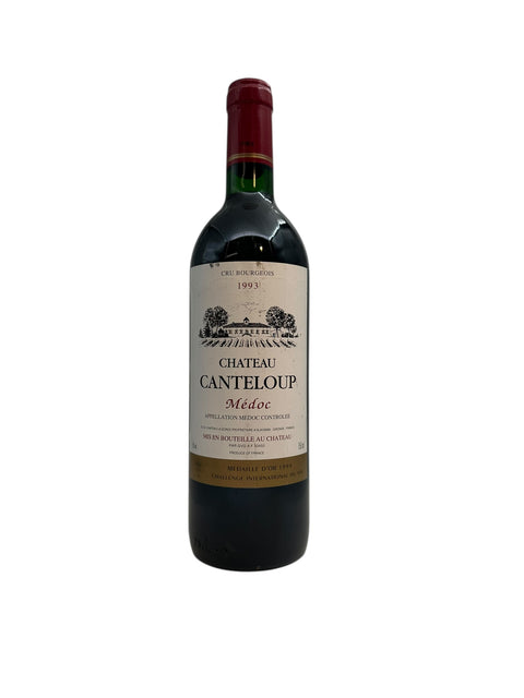 Flaska Chateau Canteloup Médoc 1993 rött vin