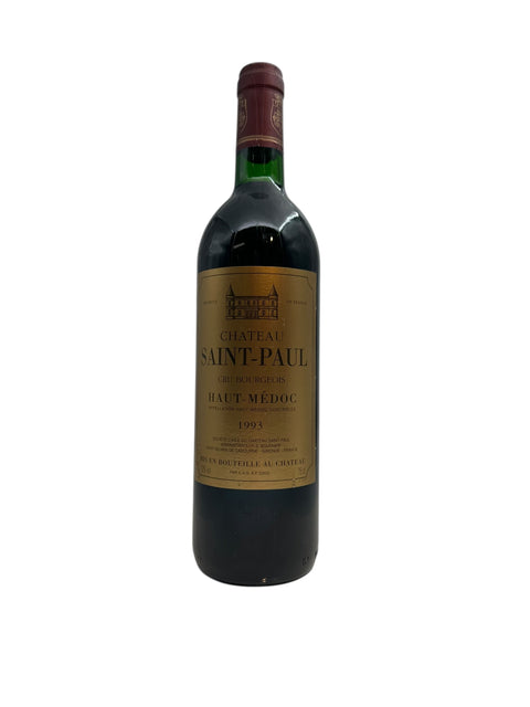 Flaska Haut-Médoc Château Saint-Paul 1993 rött vin