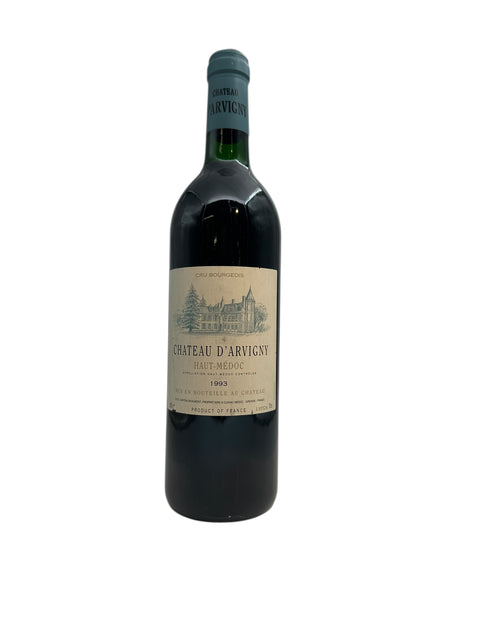 Flaska från 1993 Chateau d'Arvigny från Haut-Médoc