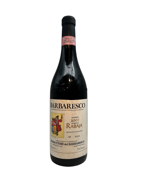 Barbaresco Rött vin från Produttori del Barbaresco 2007 flaskdesign