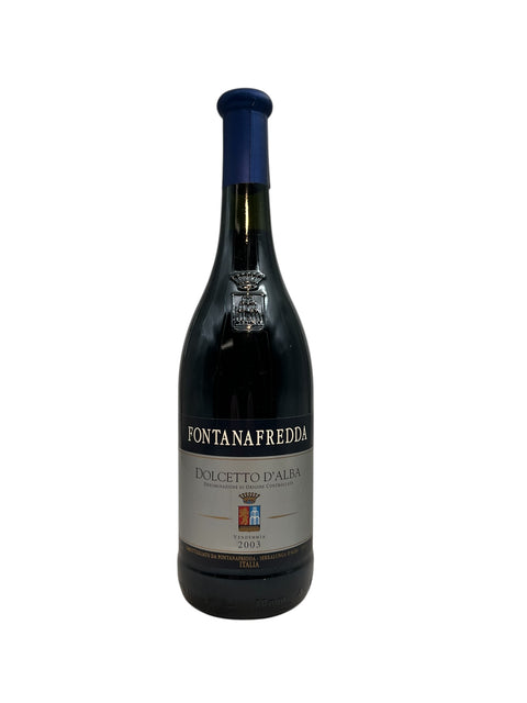 Dolcetto d'Alba Fontanafredda 2003 vinflaska