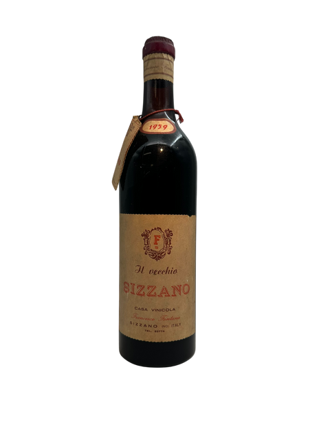 Flaska rött vin Il Vecchio Sizzano 1959