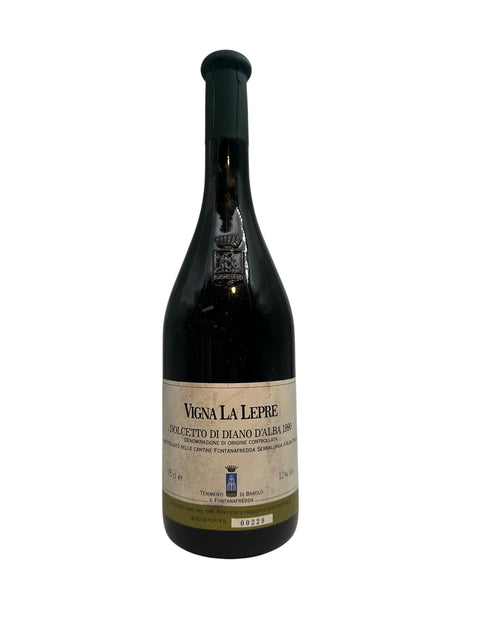 Flaska Dolcetto di Diano d'Alba 1990 från Fontanafredda
