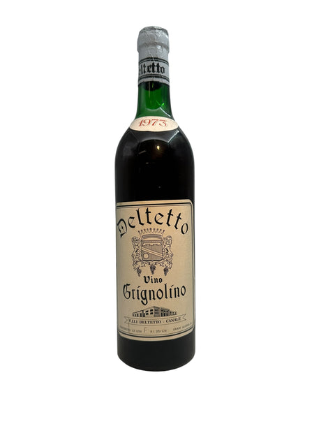 Flaska Grignolino Deltetto rött vin från 1973