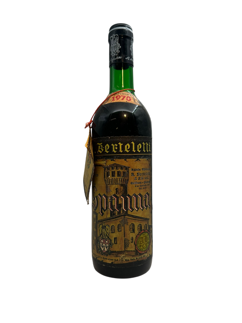 Flaska Spanna Berteletti 1970 rött vin