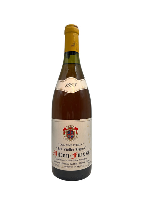 Flaska Mâcon-Fuissé Domaine Perrin 1993 vitt vin