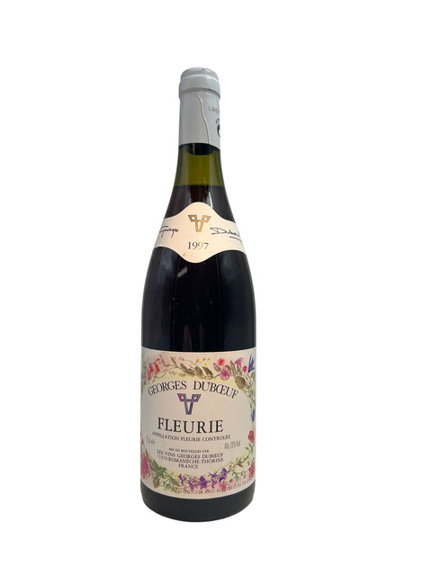 Flaska Fleurie Georges Duboeuf rött vin 1997