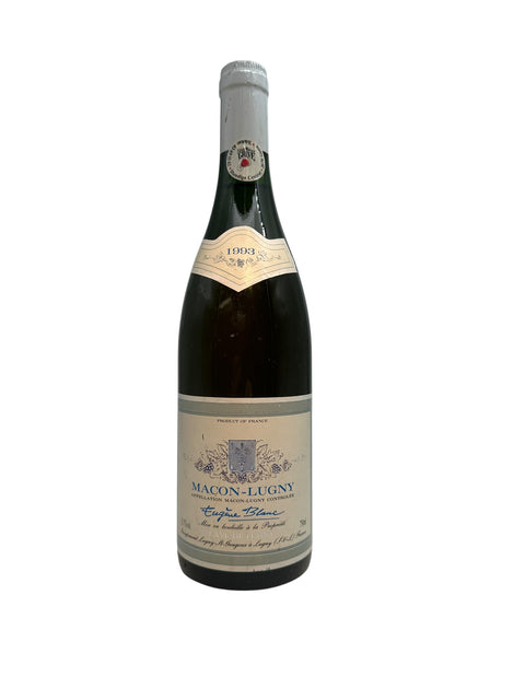 Flaska Macon Lugny Eugène Blanc 1993 vitt vin