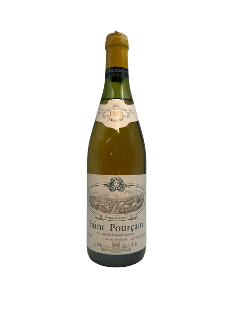 Flaska Saint Pourçain J Moreau 1983 vitt vin