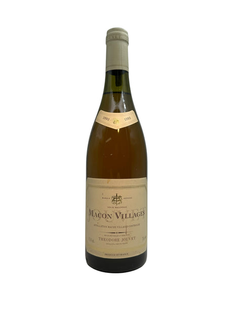 Flaska Mâcon-Villages Théodore Jouvet 1993 vitt vin
