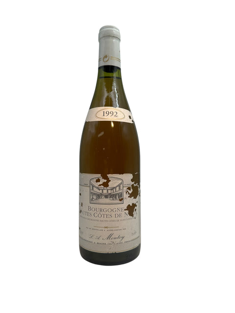 Flaska Bourgogne Hautes Côtes de Nuits Montoy 1992 vitt vin