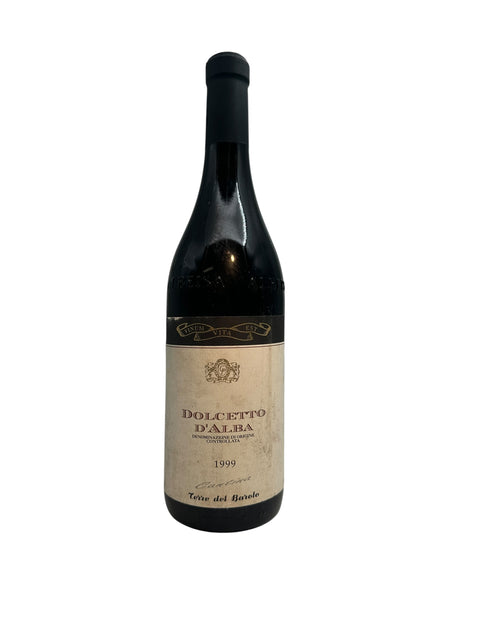 Dolcetto d'Alba 1999 rödvinsflaska från Terre del Barolo