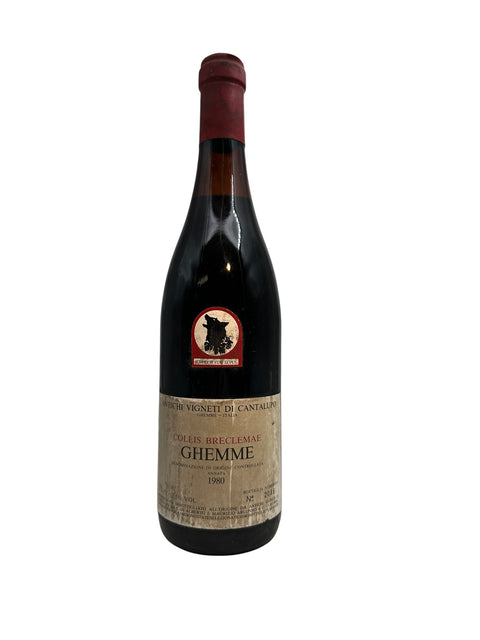 Flaska Collis Breclemae Ghemme 1980 från Antichi Vigneti di Cantalupo