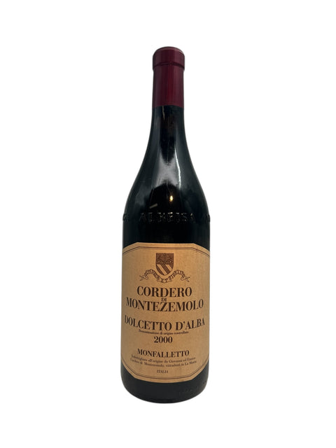 Flaska Dolcetto d'Alba Cordero di Montezemolo från 2000