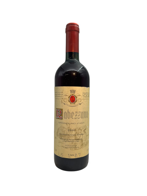 Flaska Grignolino d'Asti Rabezzana 2000 rött vin
