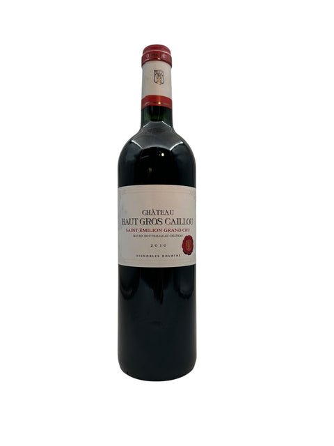 Flaska Château Haut Gros Caillou 2010 rött vin