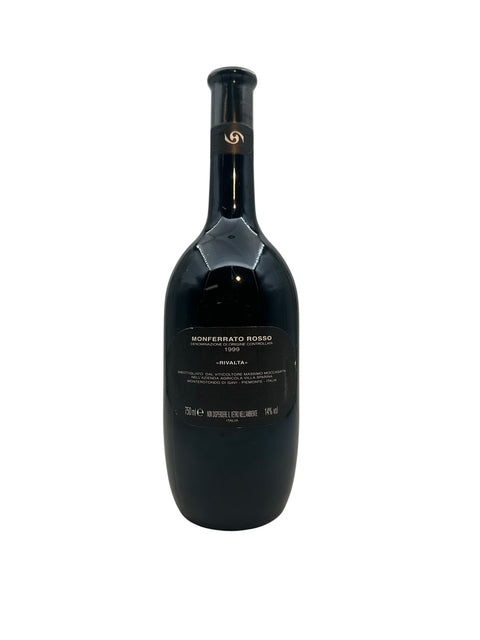 Flaska Monferrato Rosso Rivalta 1999 rött vin från Piemonte