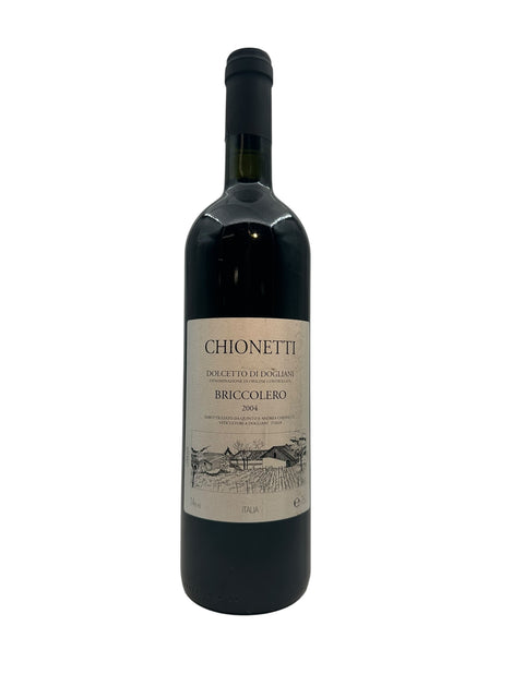 Briccolero Chionetti 2004 rödvinsflaska