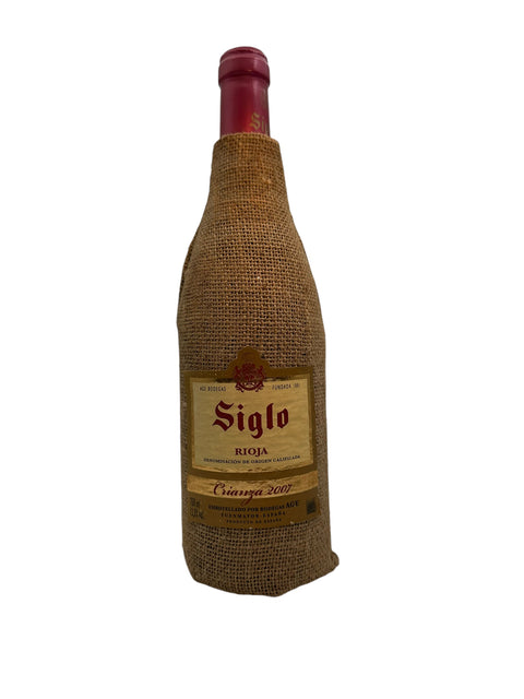 Flaska Siglo Crianza 2007 från Bodegas AGE med canvastavla