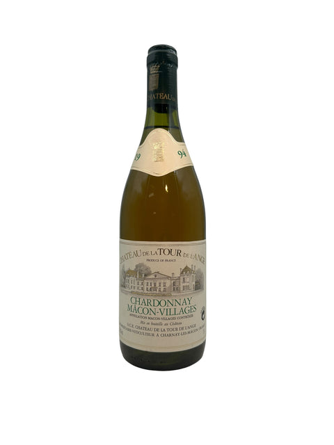 Flaska Chardonnay Château de la Tour de l'Ange 1994 vitt vin