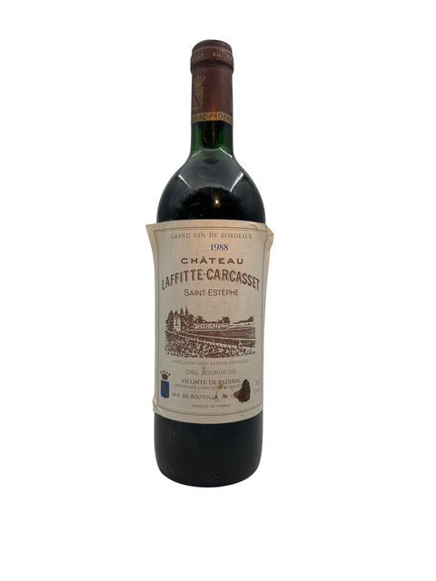 Château Laffitte Carcasset Saint-Estèphe 1988 flaska
