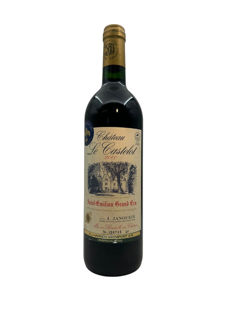Flaska Château Le Castelet 2000 rött vin