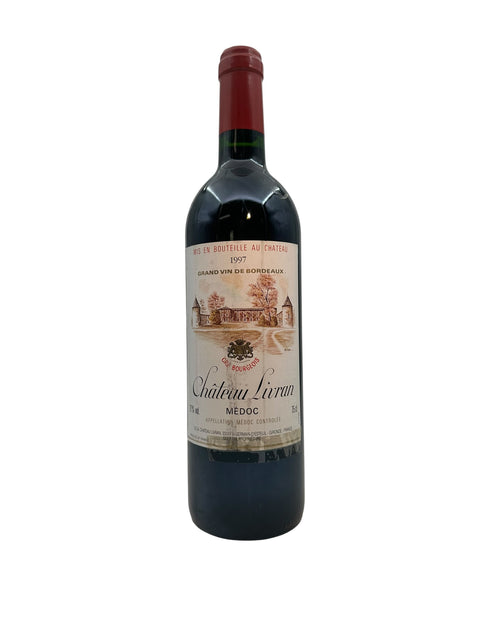 Flaska Château Livran Médoc 1997 rött vin