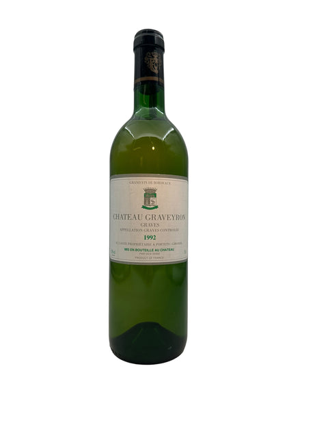 Chateau Graveyron 1992 flaska vitt vin