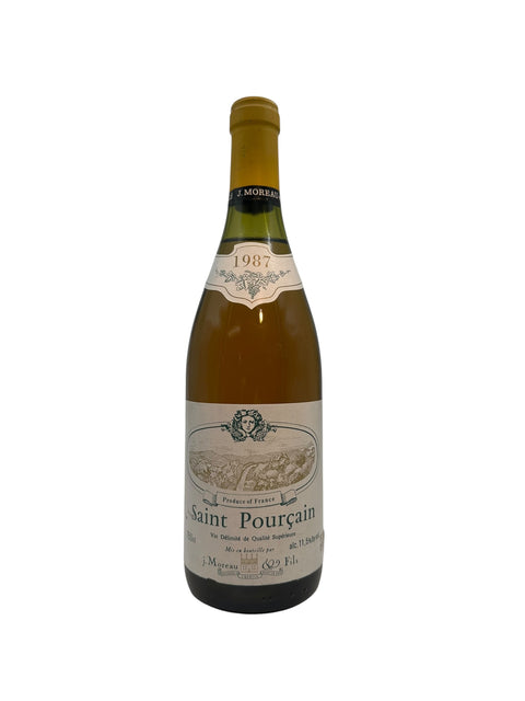 Flaska Saint Pourçain J. Moreau 1987 vitt vin