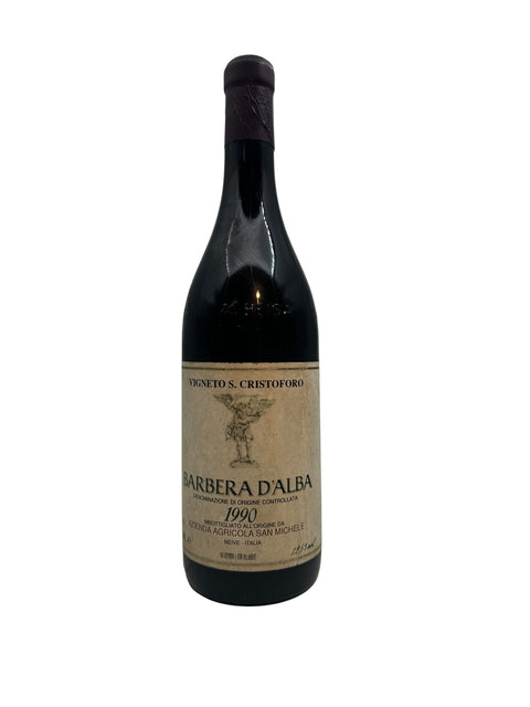 Flaska Barbera d'Alba 1990 från Azienda Agricola San Michele