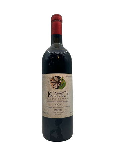 Flaska Roero Superiore Malvirà 1999 rött vin