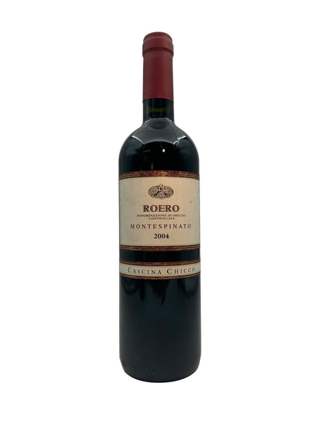 Flaska Roero Cascina Chicco 2004 rött vin