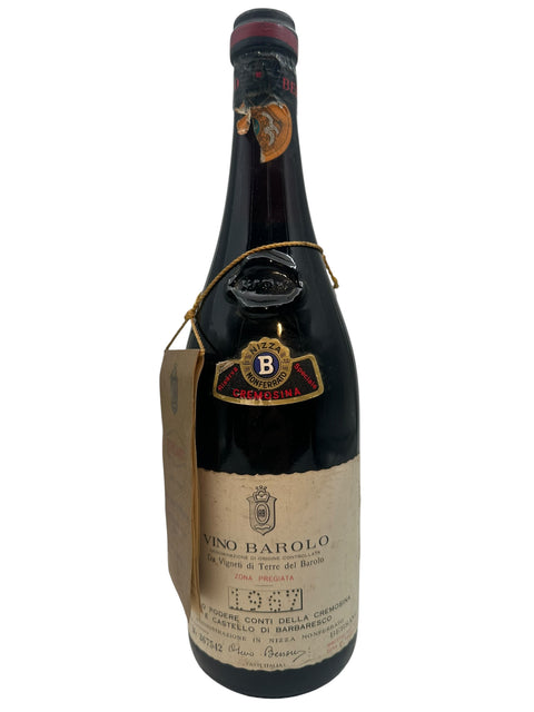 Flaska Vino Barolo Conti della Cremosina 1968
