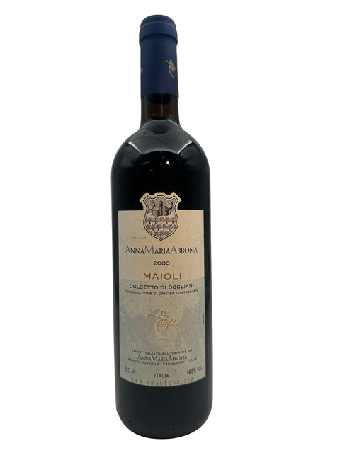 Flaska Maioli Anna Maria Abbona 2003 rött vin