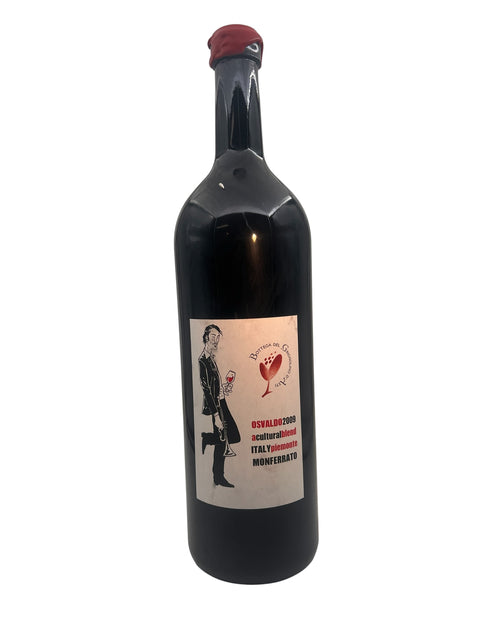 Flaska Osvaldo Bottega del Grignolino 2009 rött vin från Monferrato