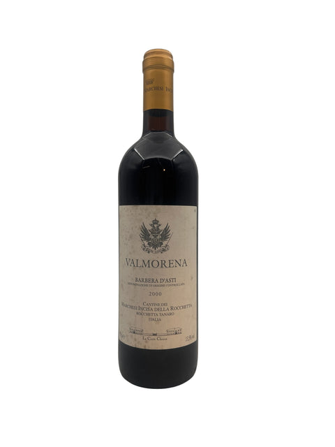 Flaska Valmorena Barbera d'Asti rött vin 2000 från Cantine dei Marchesi Incisa