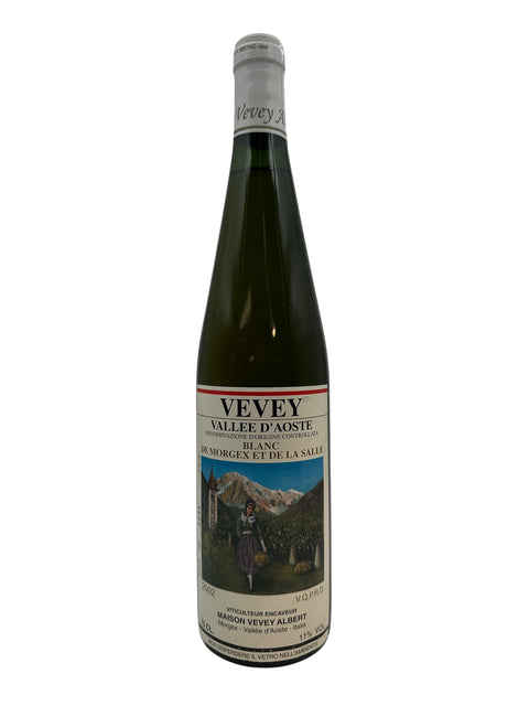 Flaska Vevey Maison Vevey Albert 2002 vitt vin från Vallée d'Aoste