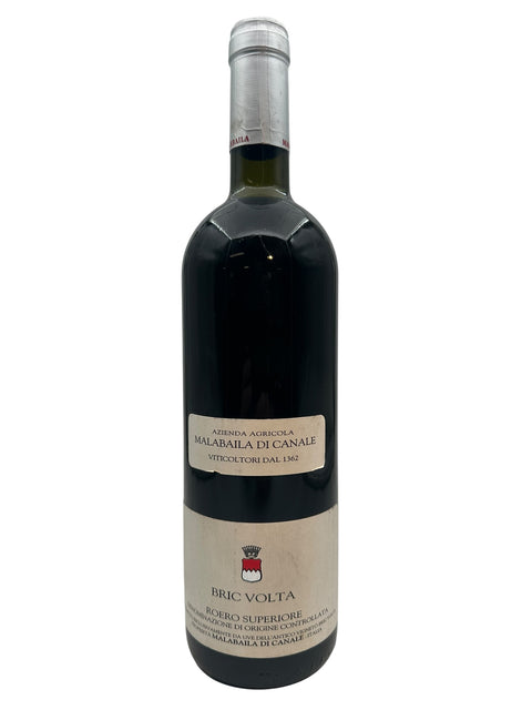 Flaska Bric Volta Malabaila di Canale rött vin