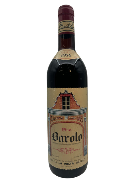 Flaska Barolo Tenuta La Volta rött vin från 1974