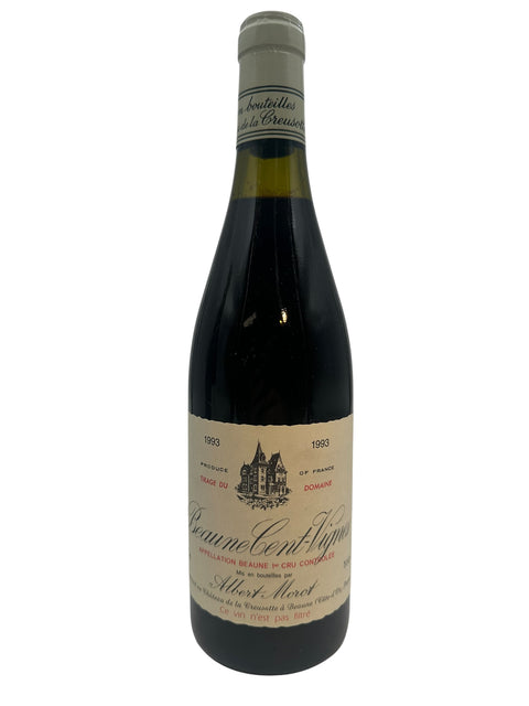 Flaska Beaune Cent-Vignes Albert Morot 1993 årgångsrött vin