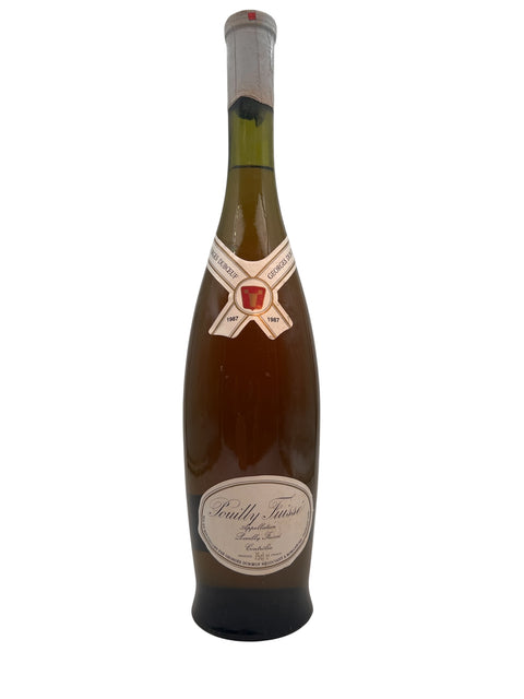 Flaska Pouilly Fuissé Georges Duboeuf 1987 vitt vin
