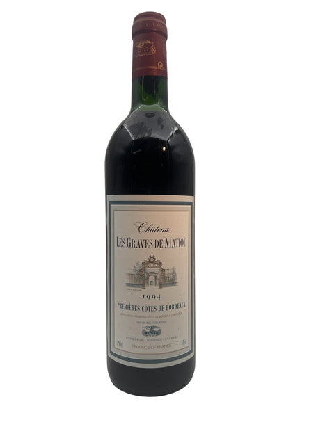 Flaska Château Les Graves de Maimou 1994 rött vin